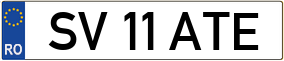 Truck License Plate